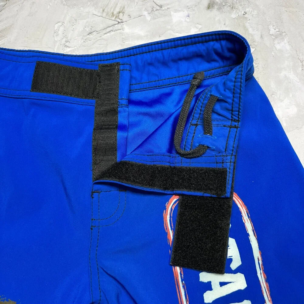 Forever Fierce Texas Longhorns Drawstring Shorts SIZE 28 Blue Athletic